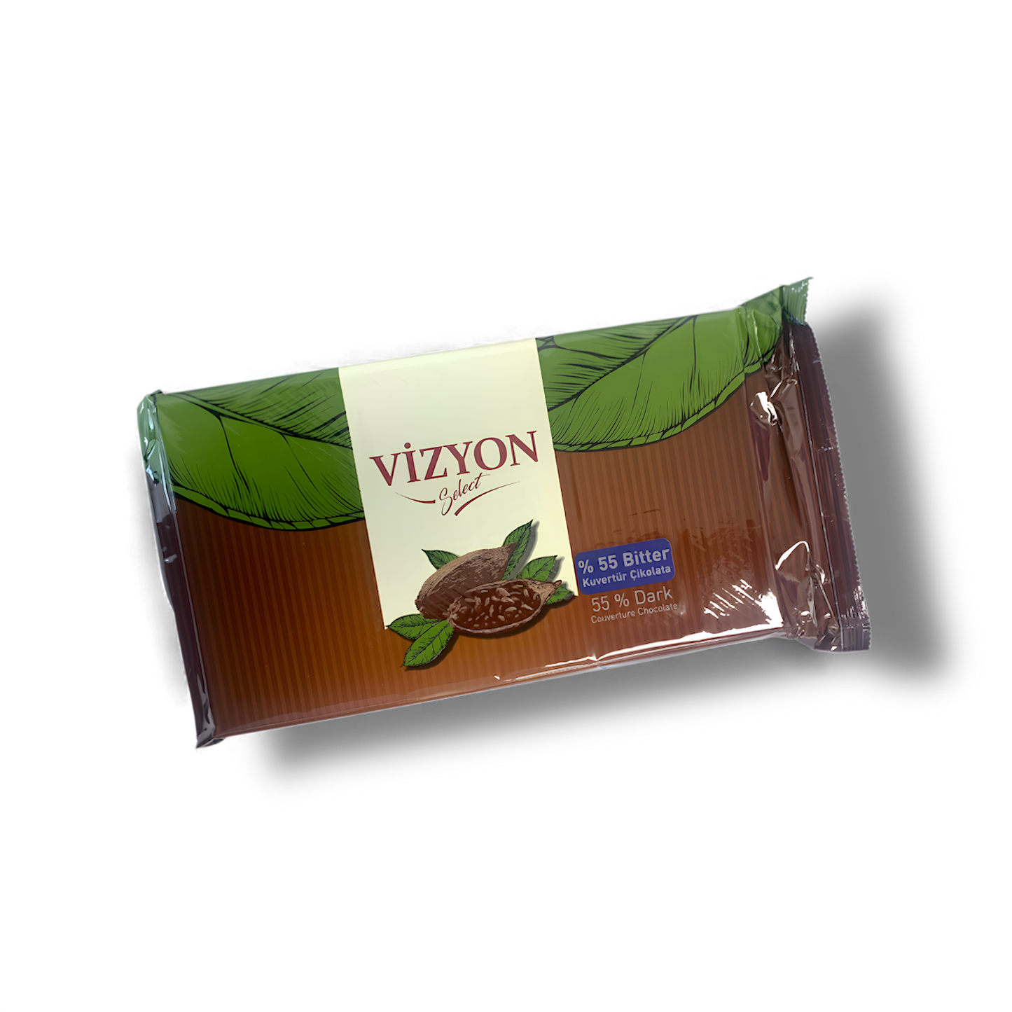 Vizyon 55% Dark Couverture Chocolate 5.5 lbs - Premium Baking Chocolate