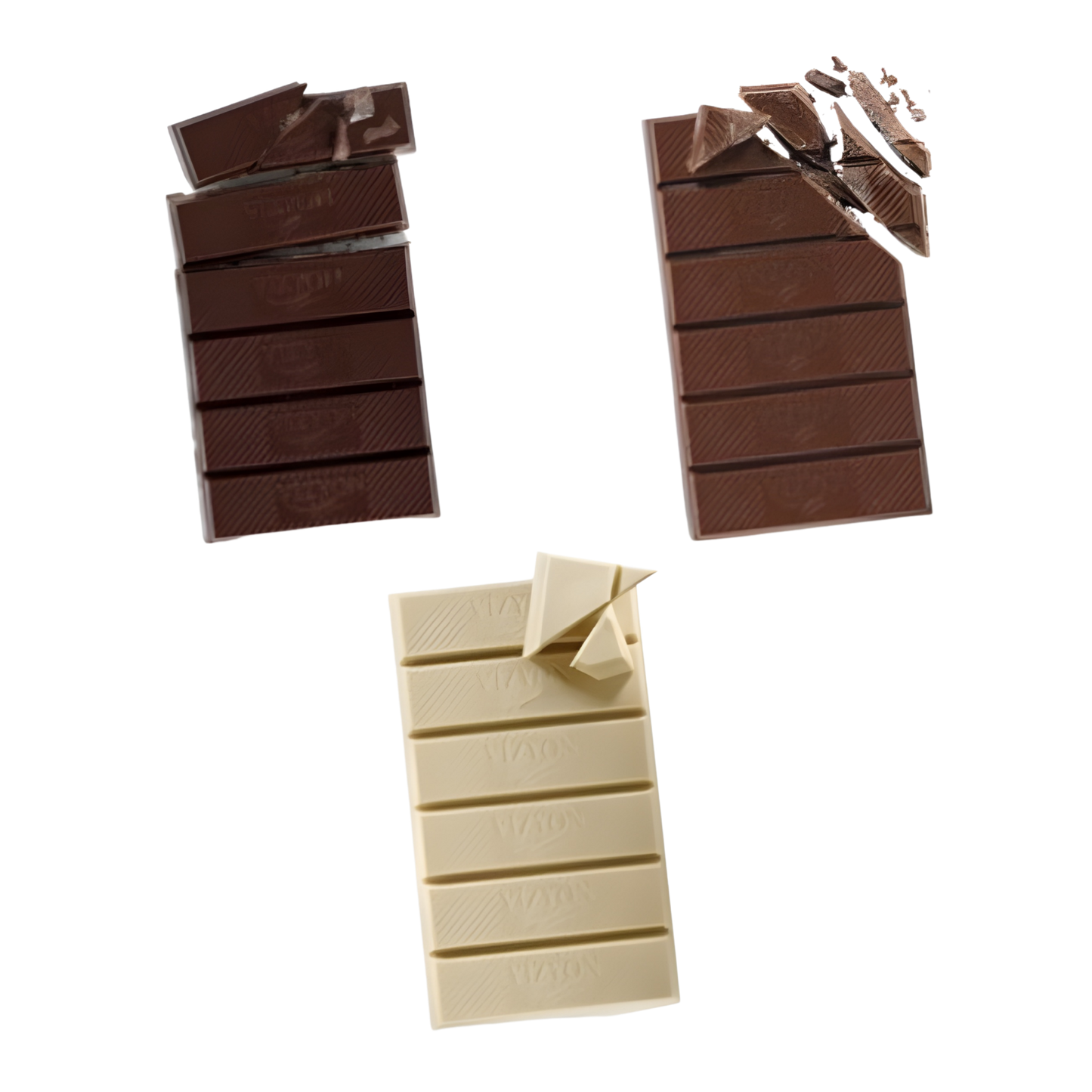 Vizyon White Compound Chocolate Block - 5.5 lbs