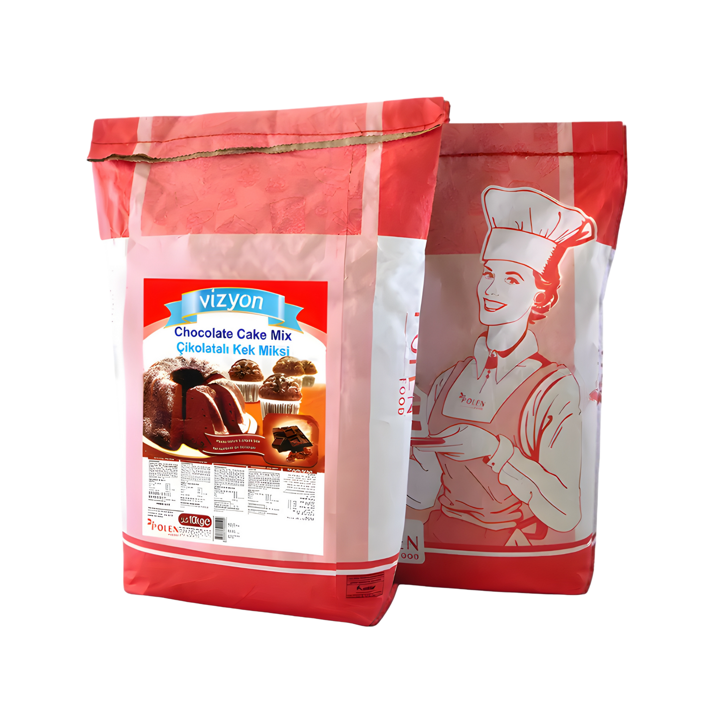 Vizyon Chocolate Cake Mix 22lbs-10 kg – Rich Chocolate Flavor Cake Mix for Professional Baking