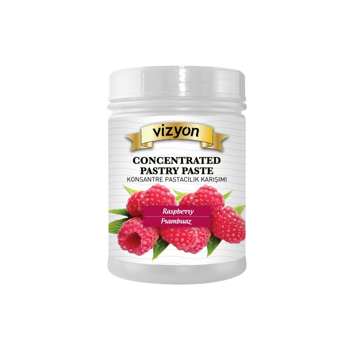 Vizyon Raspberry Concentrated Pastry Paste - 2.20 lbs