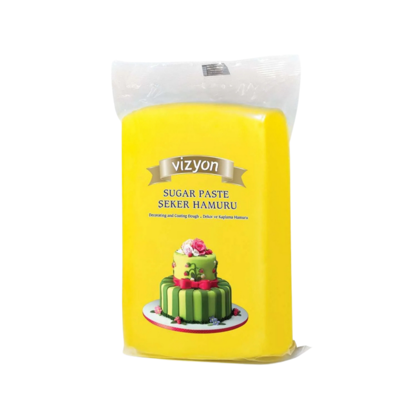 Vizyon Yellow Fondant 2.2 lbs – Professional Cake Covering & Decorating Fondant