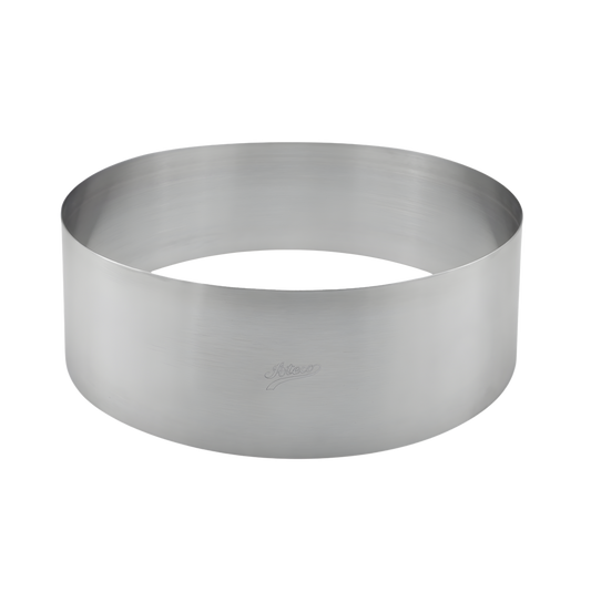 Stainless Steel Round Cake Ring – 3” Height x 9 1/2” Diameter – Professional Pastry & Mousse Mold