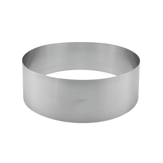 Stainless Steel Round Cake Ring – 3” Height x 7 7/8” Diameter – Professional Pastry & Mousse Mold