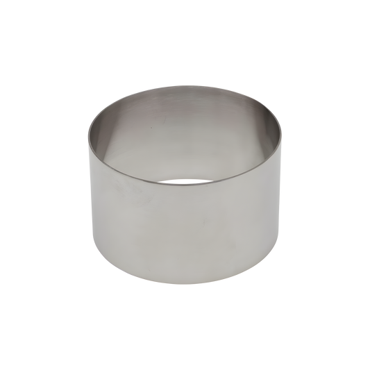 Stainless Steel Round Cake Ring – 2" Height x 3 1/2" Diameter – Professional Pastry & Mousse Mold
