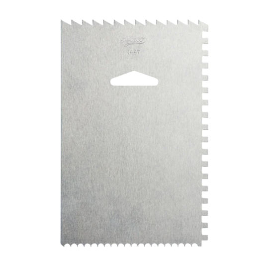 4-Sided Decorating Comb & Icing Smoother – Stainless Steel Cake Tool