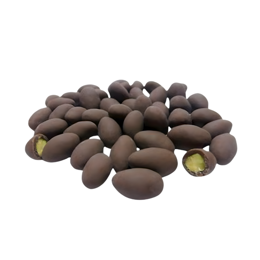 Chocowiss Milk Chocolate Glazed Pistachios 6.6 lb – Matte Finish