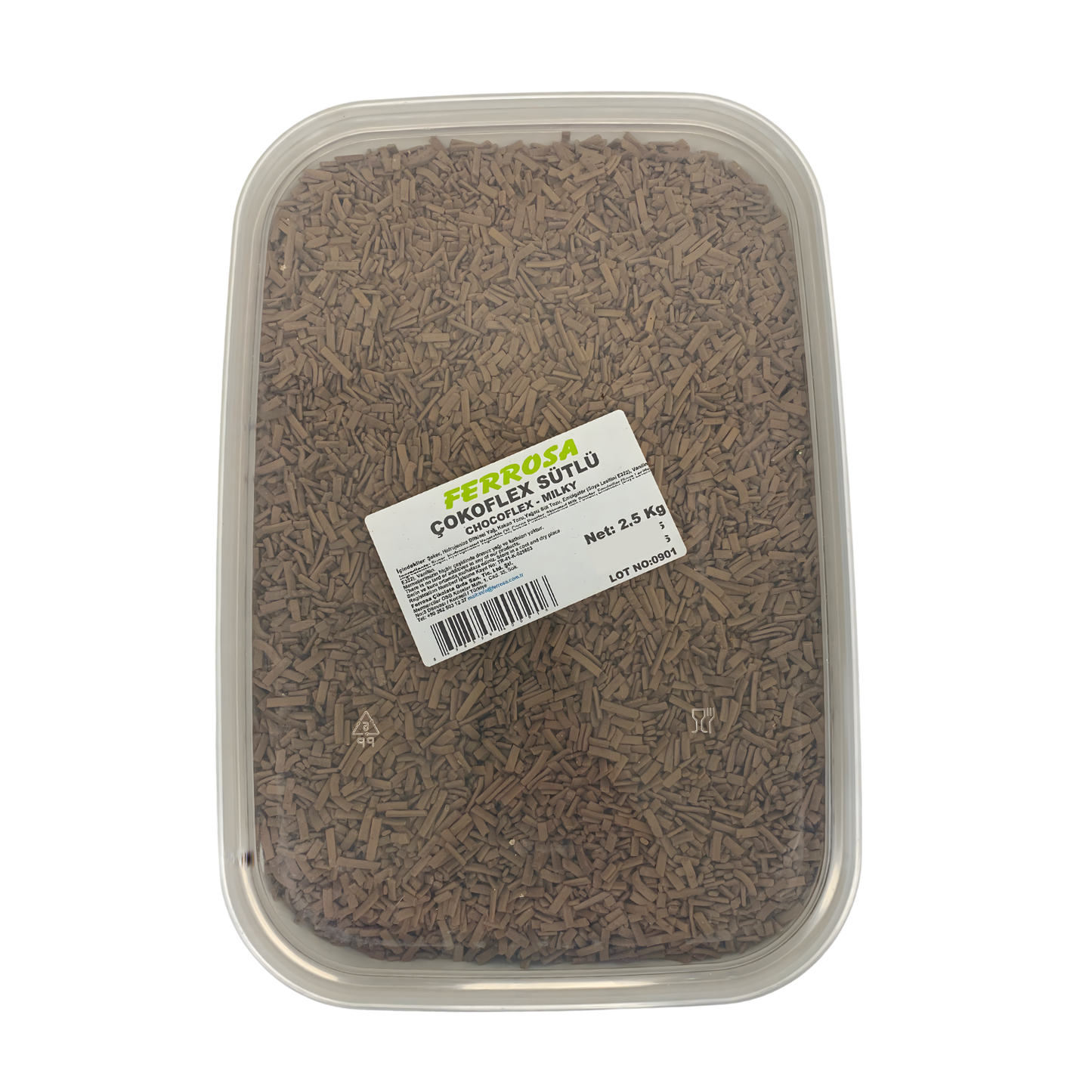 Ferrosa Chocoflex Milky – Milk Chocolate Flavored Sprinkles 5.5 lb | Baking Decoration