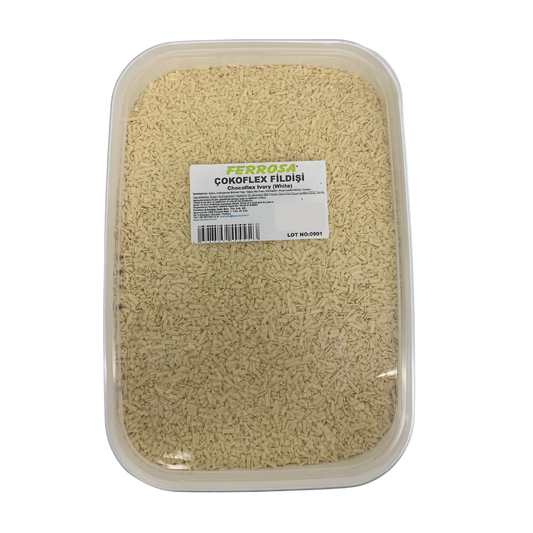 Ferrosa Chocoflex Ivory – White Chocolate Flavored Sprinkles 5.5 lb | Baking Decoration