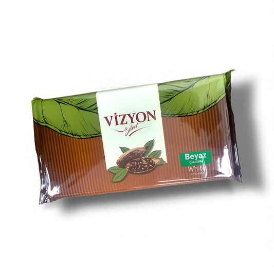 Vizyon White Couverture Chocolate 5.5 lbs - Premium Baking Chocolate