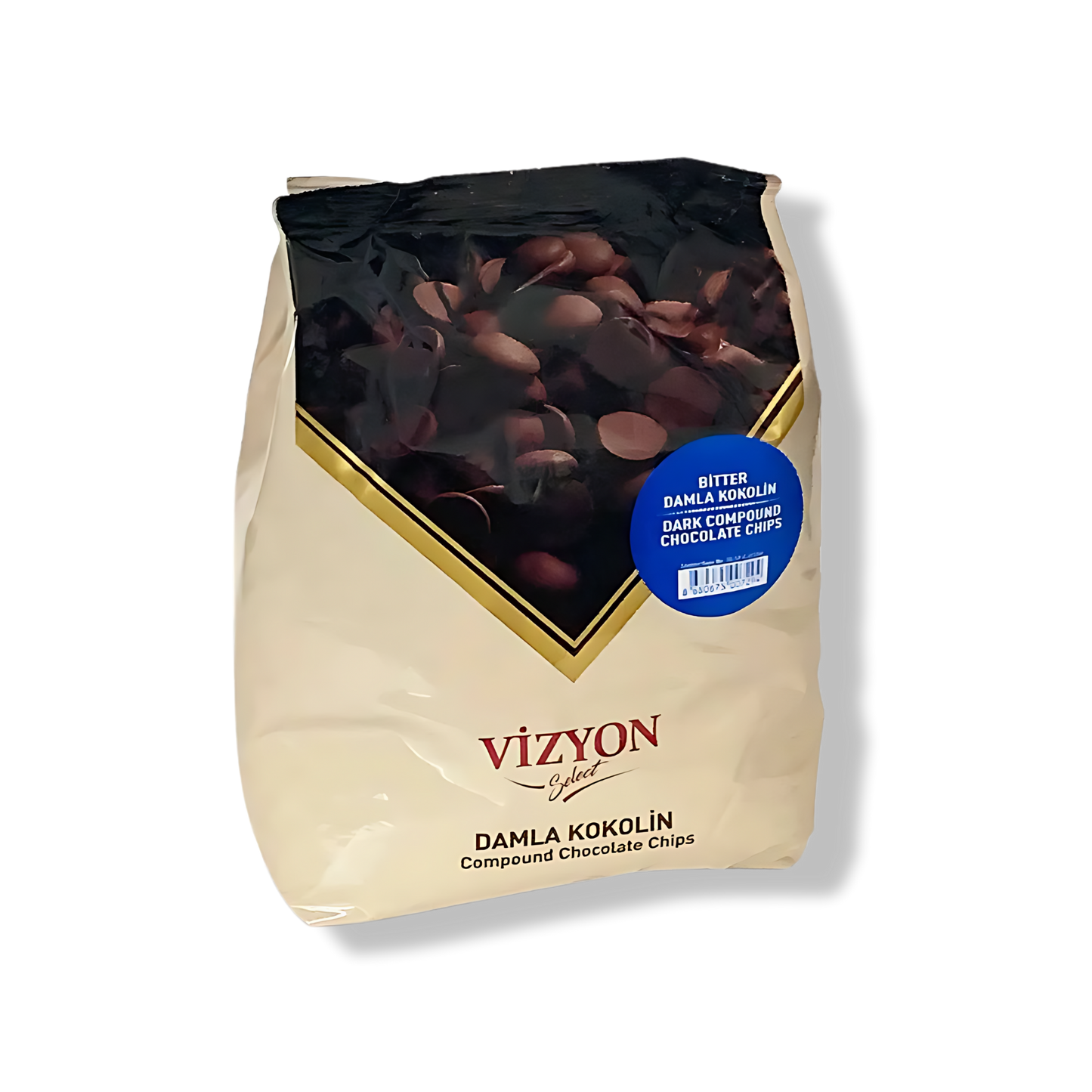 Vizyon Select Compound Dark Chocolate Chips - 2.2 lbs - Baking