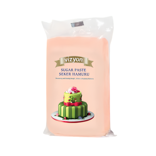Vizyon Light Salmon Colour Fondant 2.2 lbs – Professional Cake Covering & Decorating Fondant