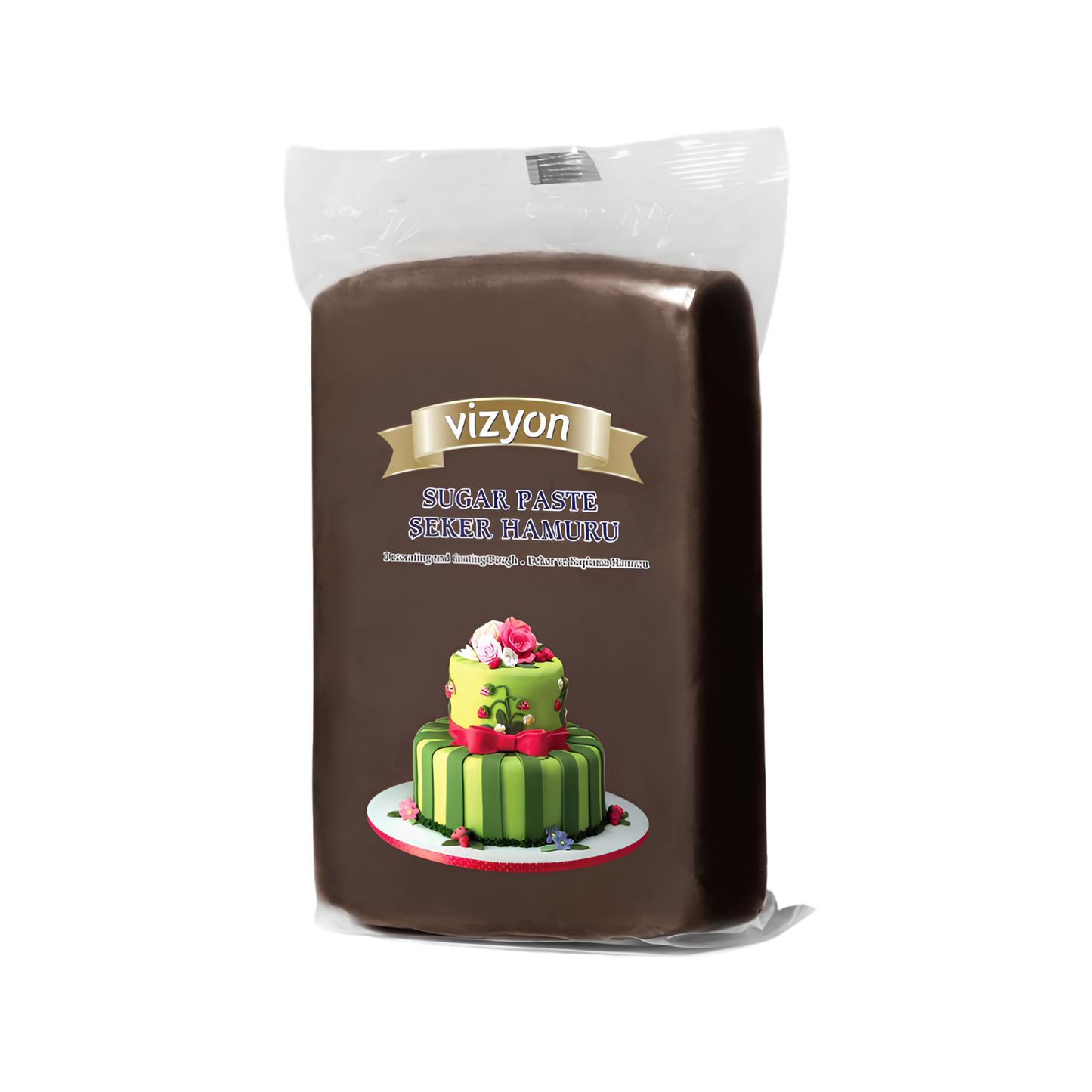Vizyon Brown Fondant 2.2 lbs – Professional Cake Covering & Decorating Fondant