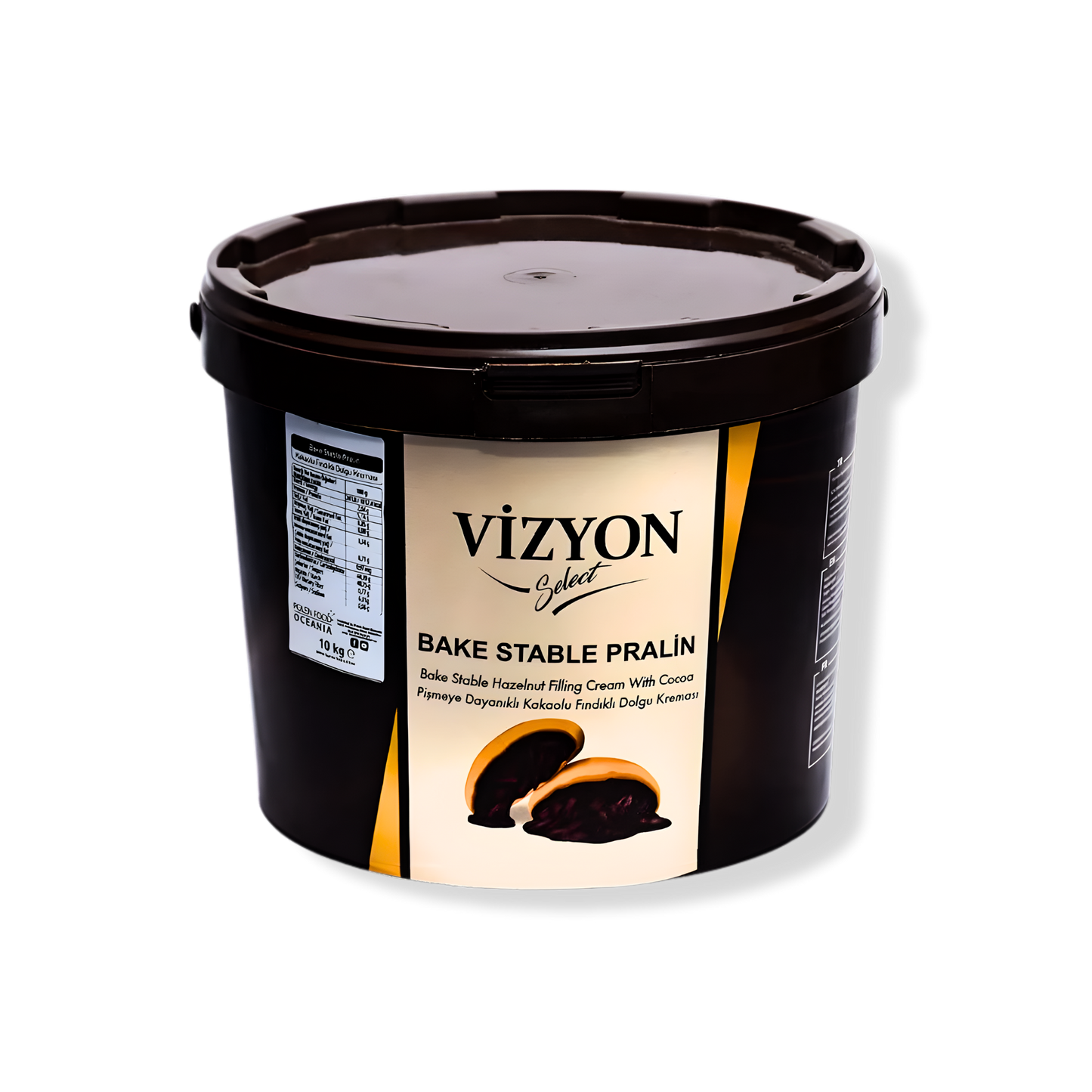 Vizyon Select BAKE STABLE Hazelnut Pralin (22 lbs / 10 kg) - 6% Hazelnut Filling