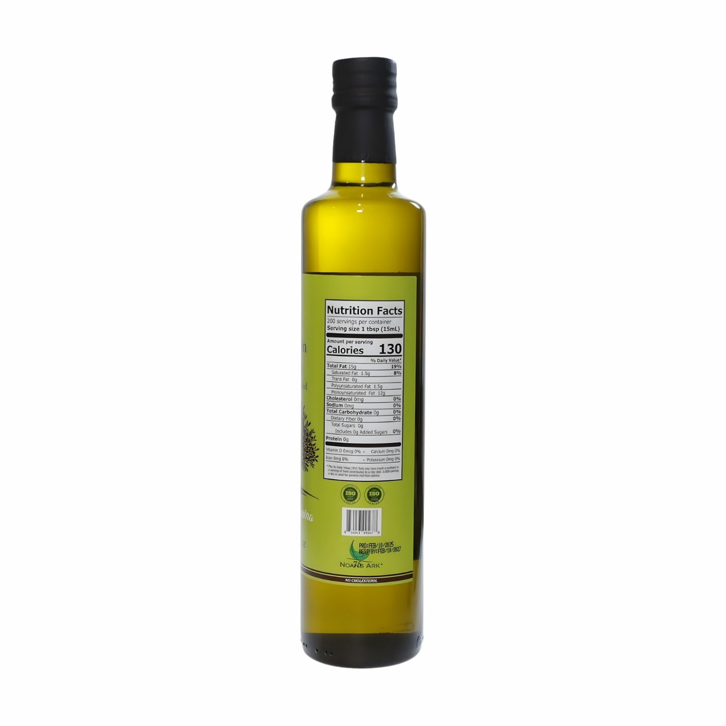 Noah’s Ark Extra Virgin Olive Oil – Simply Arbequina, Cold & Fresh Pressed