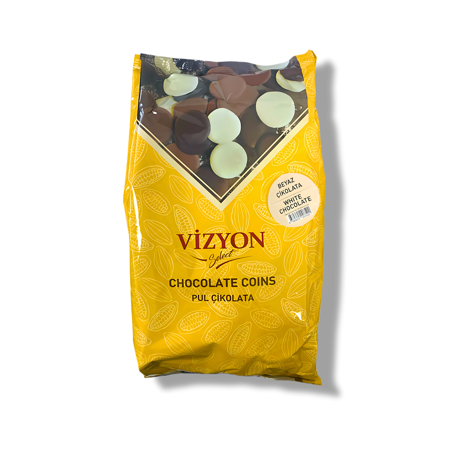 White Couverture Chocolate Coins - 5.5 lbs - Premium Baking Chocolate