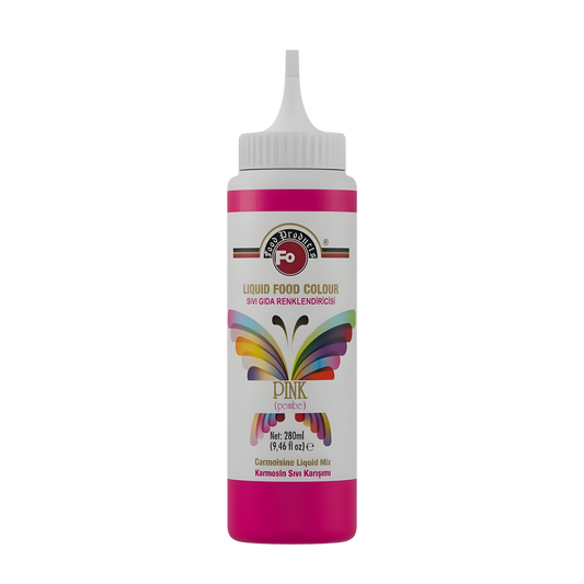 FO Pink Liquid Food Coloring – Professional Liquid Food Color – 280 ml (9.46 fl oz)