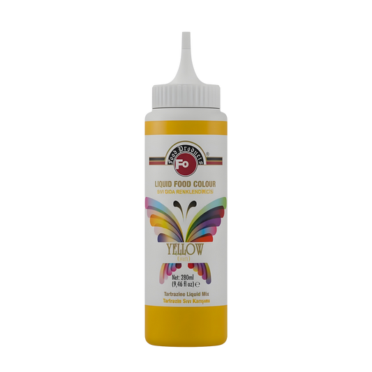 FO Yellow Liquid Food Coloring – Professional Liquid Food Color – 280 ml (9.46 fl oz)