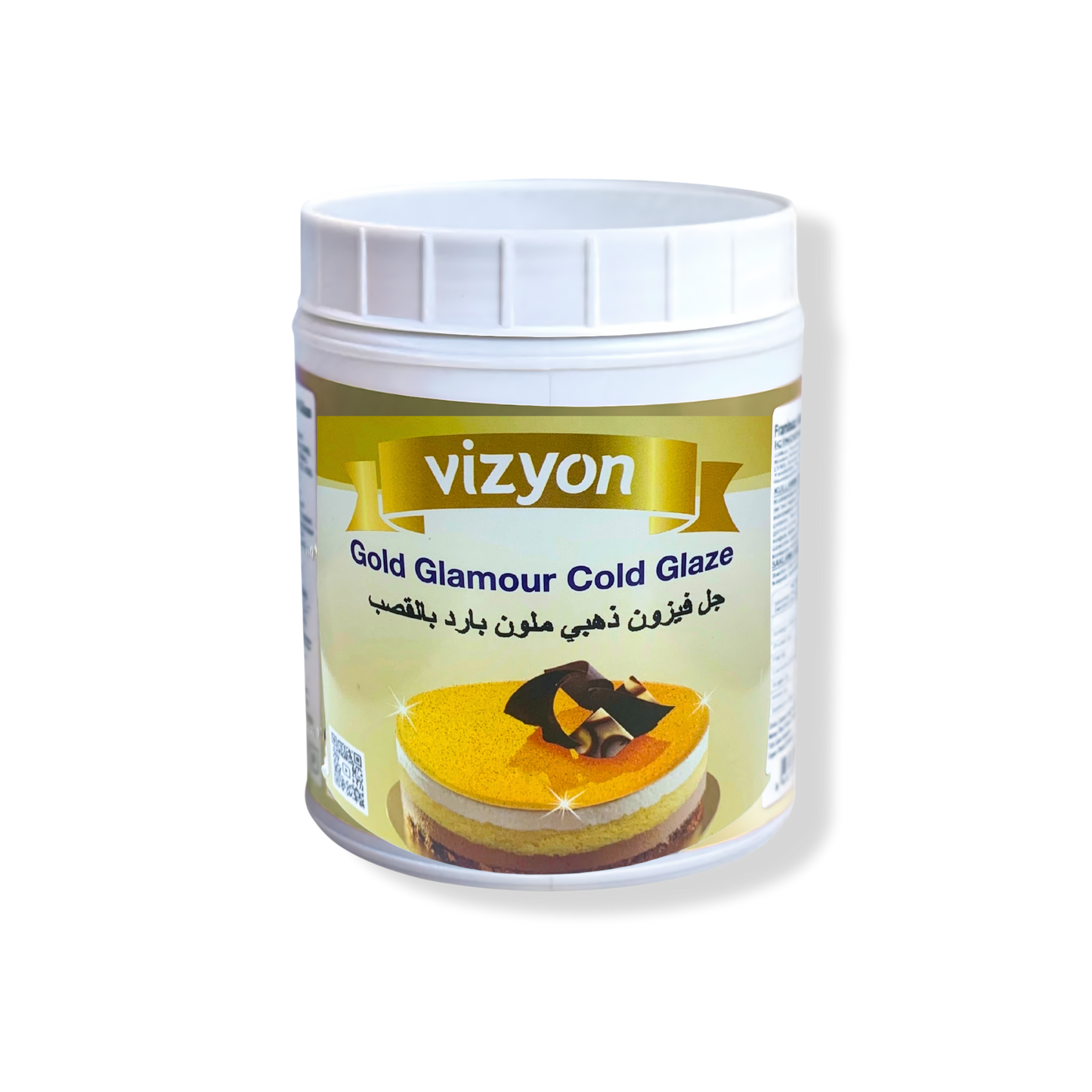 Vizyon Gold Glamour Cold Glaze - 2.2 lbs (1 kg) - Ready-to-Use Gold Mirror Effect