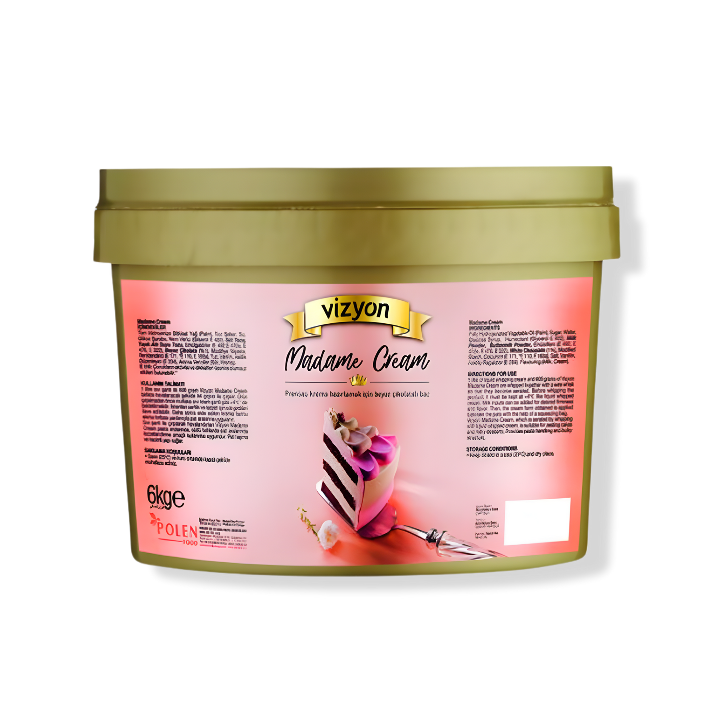 Vizyon Madame Cream 13.23 lbs - Professional White Chocolate Cream Base