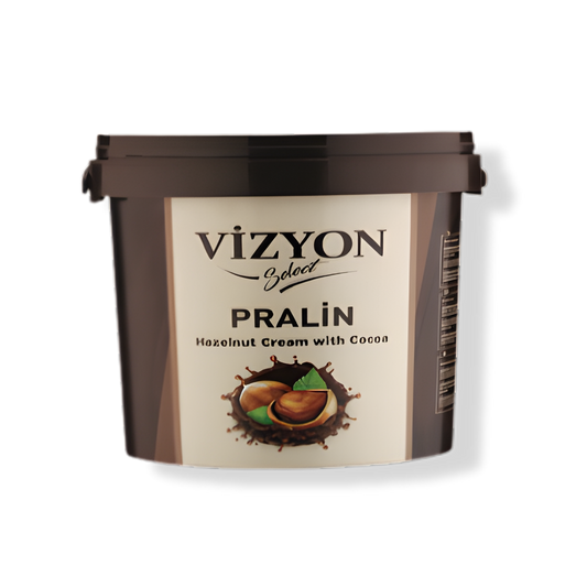 Vizyon Select Pralin (22 lbs / 10 kg) - Hazelnut Cream with Cocoa Filling & Spread