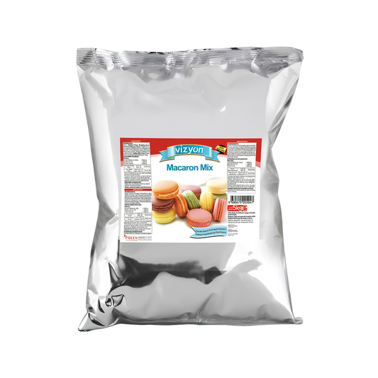 Vizyon Eggless Macaron Mix 11 lb | Egg-Free Just-Add-Water Macaron Powder