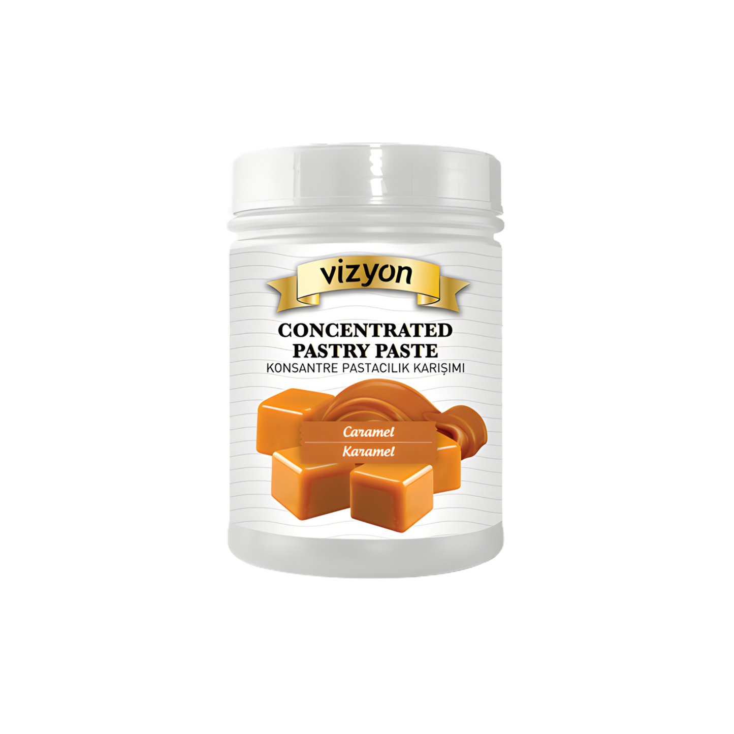 Vizyon Caramel Concentrated Pastry Paste - 2.20 lbs