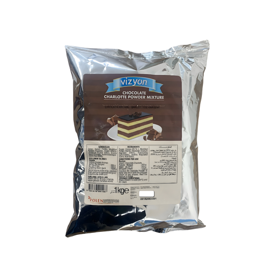 Vizyon Chocolate Charlotte Mousse Powder 11 lbs  (2.2lbx5 Sachets) – Professional Cake & Pastry Filling Mix