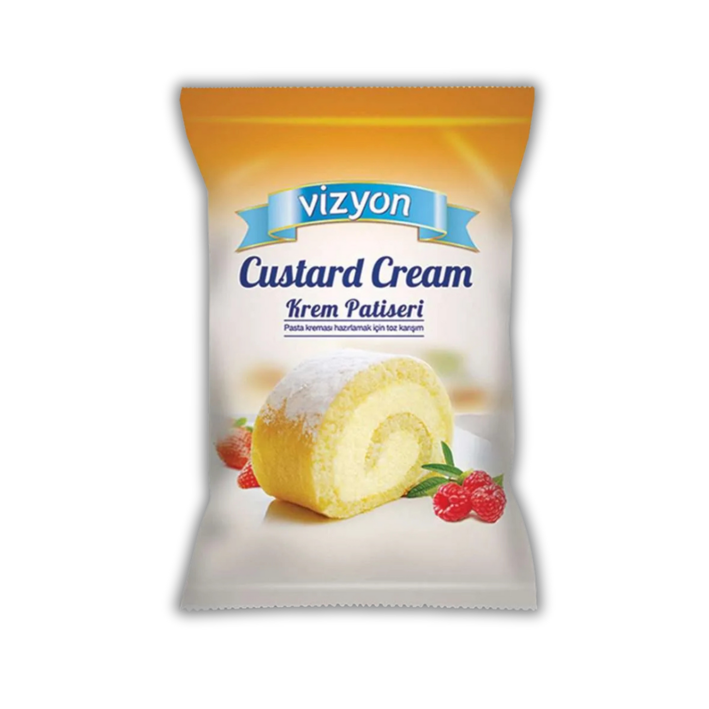 Vizyon Custard Cream Pastry Mix 22 lbs (2.2 lbsx10 Sachets)– Professional Pastry Cream Powder for Cakes & Desserts