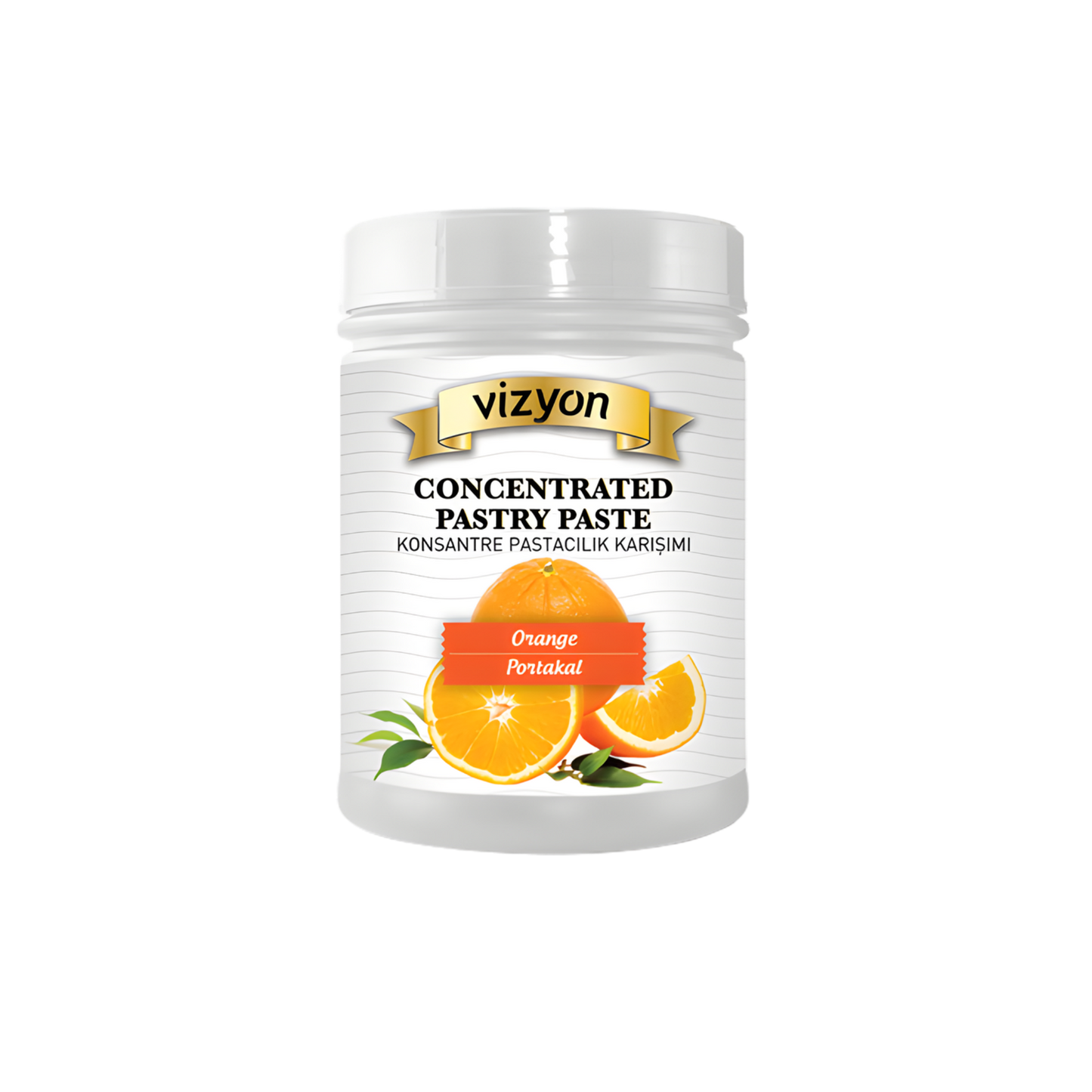 Vizyon Orange Concentrated Pastry Paste - 2.20 lbs