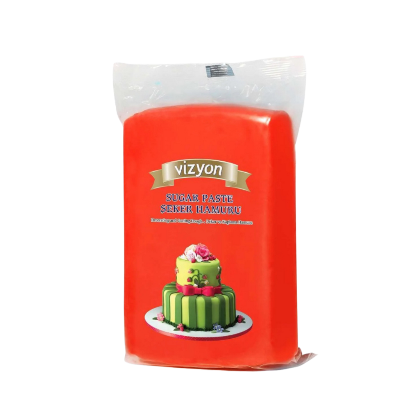 Vizyon Red Fondant 2.2 lbs – Professional Cake Covering & Decorating Fondant