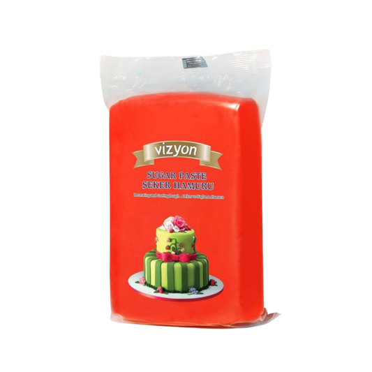Vizyon Red Fondant 2.2 lbs – Professional Cake Covering & Decorating Fondant
