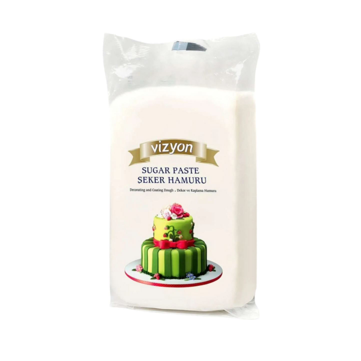 Vizyon White Fondant 2.2 lbs – Professional Cake Covering & Decorating Fondant