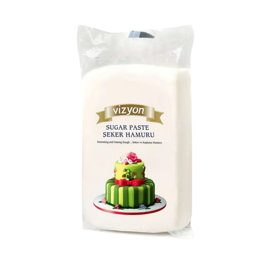 Vizyon White Fondant 2.2 lbs – Professional Cake Covering & Decorating Fondant