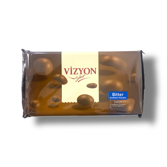 Vizyon Dark Compound Chocolate Block - 5.5 lbs