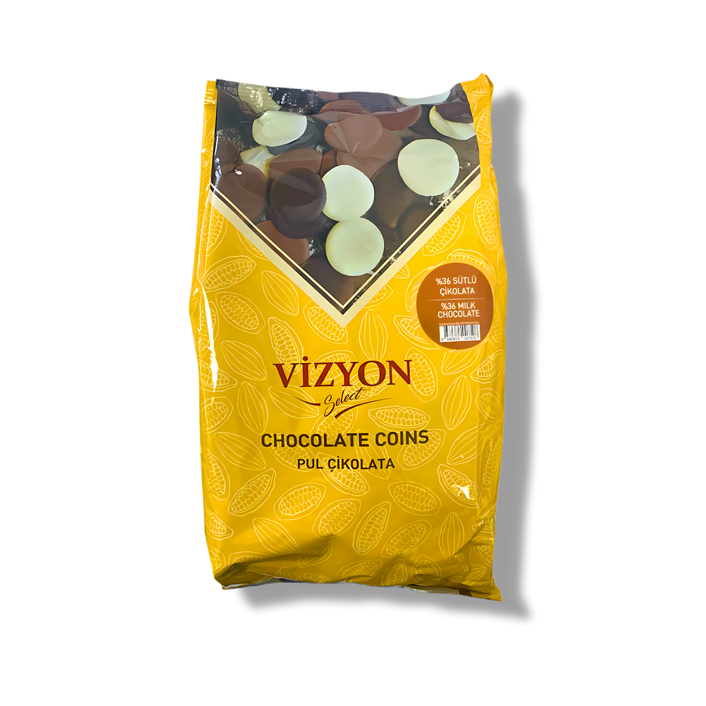 Milk 33% Couverture Chocolate Coins - 5.5 lbs - Premium Baking Chocolate