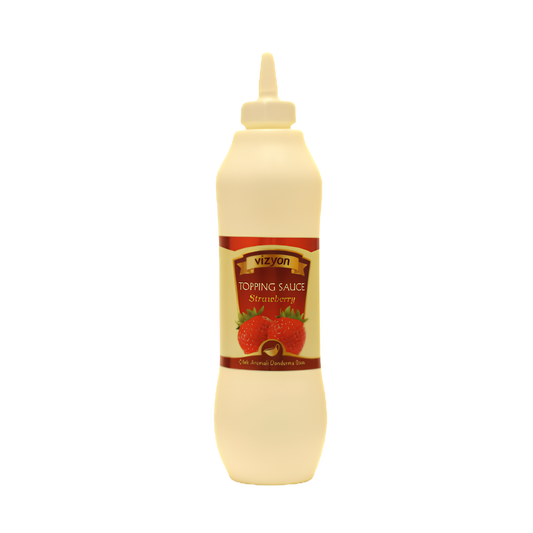 Vizyon Strawberry Topping Sauce – 2.2 lb | Vegan & Gluten-Free