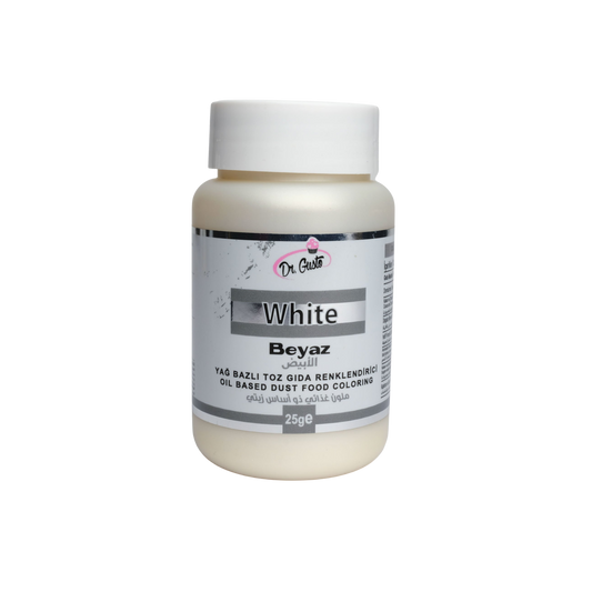 Dr. Gusto White Oil-Based Food Coloring Powder 0.88 oz