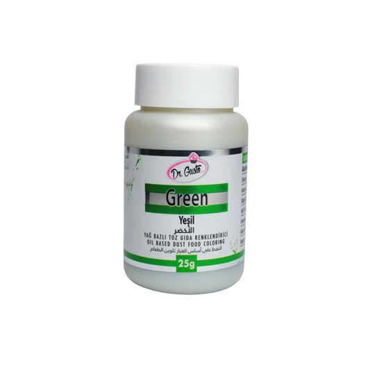 Dr. Gusto Green Oil-Based Food Coloring Powder 0.88 oz