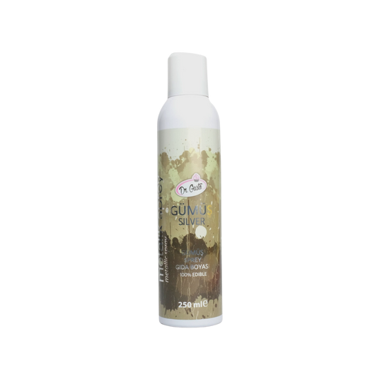 Dr. Gusto Silver Metallic Spray Food Coloring - 8.45 fl oz